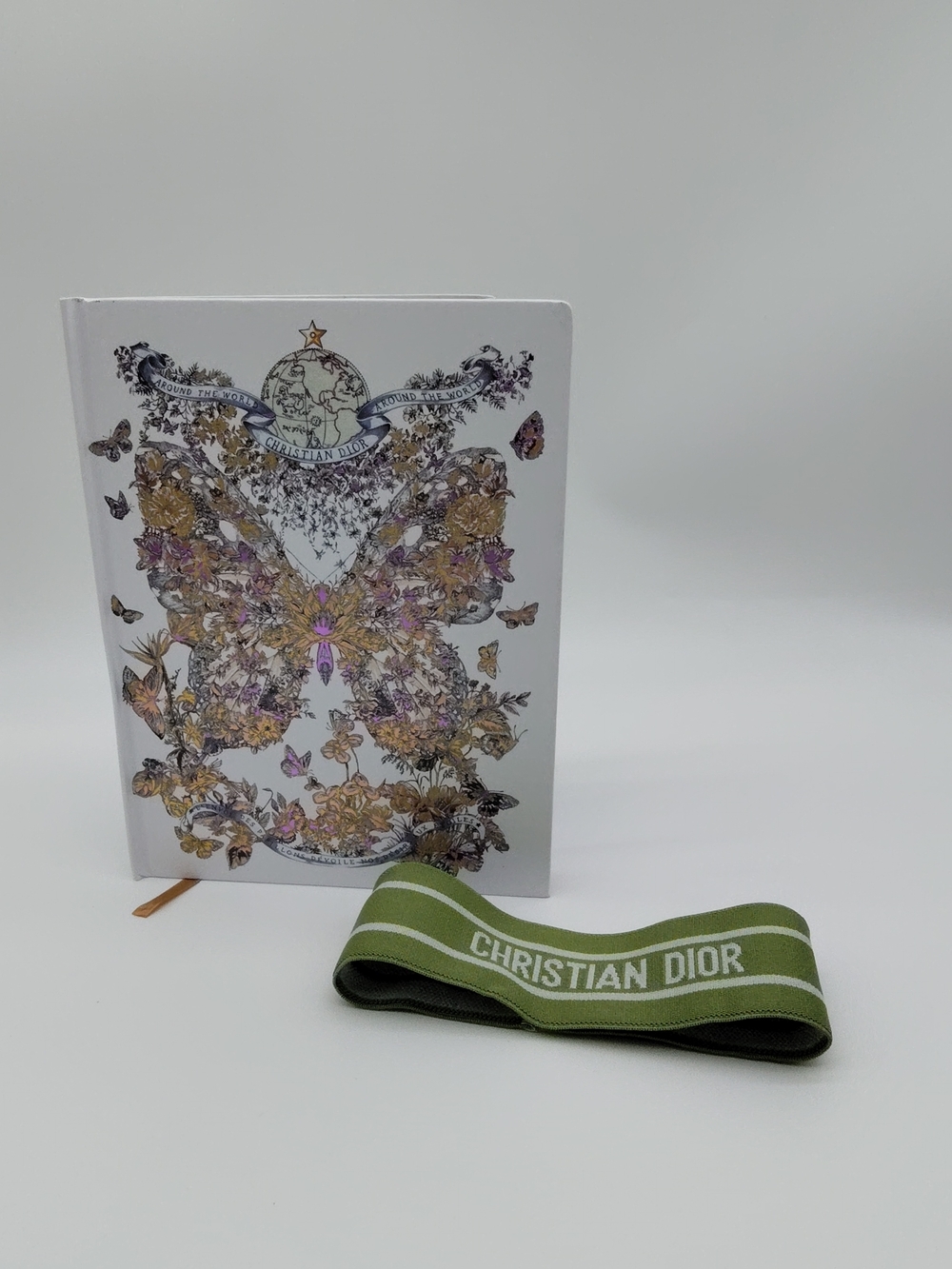 CHRISTIAN DIOR Around the World Notebook Set w Logo Elastic Band New NIP NWT - Picture 1 of 14